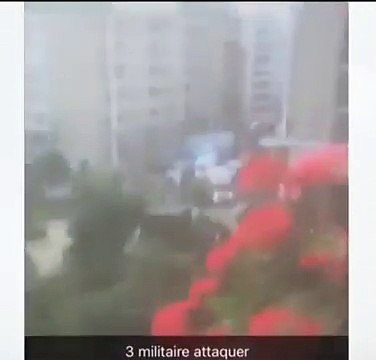 Imagens do local onde militares foram atropelados em Paris