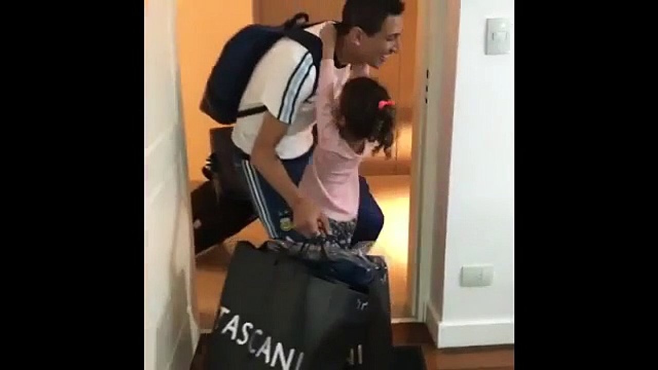 Ángel Di María e a filha