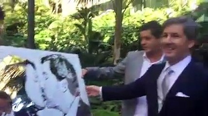 Casamento: O momento em que Bruno de Carvalho recebe o presente de Futre