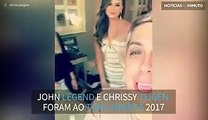 John Legend e Chrissy Teigen deslumbraram no Tony Awards 2017