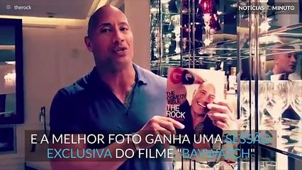 The Rock desafia os fãs a imitarem a sua capa na GQ Magazine