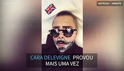 Cara Delevingne prova que é a rainha dos filtros no Instagram