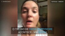 Treino físico através do Skype? Drew Barrymore mostra-lhe como se faz