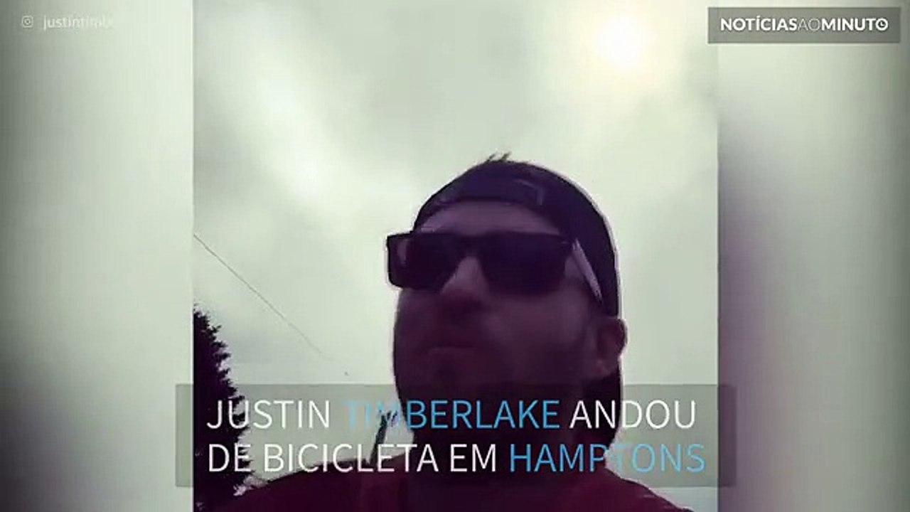 Justin Timberlake e Jimmy Fallon andam de bicicleta em Hamptons
