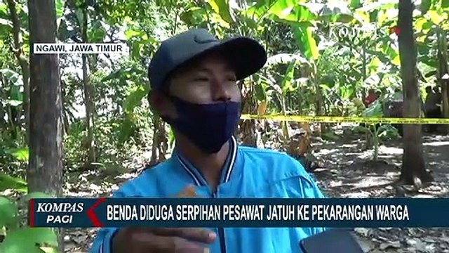 Gemparkan Warga Ngawi, Benda Misterius yang Jatuh dari Langit Ternyata Komponen Pesawat