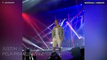 Justin Bieber canta "Despacito" pela primeira vez em palco