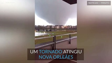 Tornado causa destruição em Nova Orleães