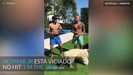 Neymar está viciado na nova música do Justin Bieber