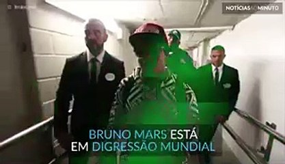 Bruno Mars esteve em Madrid e foi recebido com euforia!