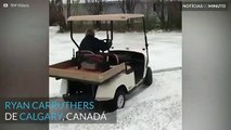 Tem 91 anos e conduz carrinhos de golfe como ninguém