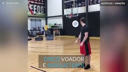 Fantástico afundanço com disco voador