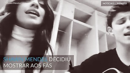 Shawn Mendes e Camila Cabello mostram entrosamento cantando juntos