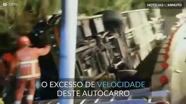 33 mortos num acidente de autocarro em Taiwan