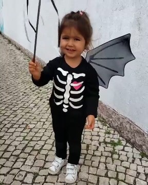 Este foi o disfarce da filha de Carolina Patrocínio para o Halloween