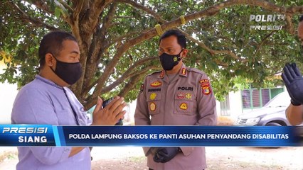 Polda Lampung Berikan Bansos Ke Panti Asuhan Anak Penyandang Disabilitas