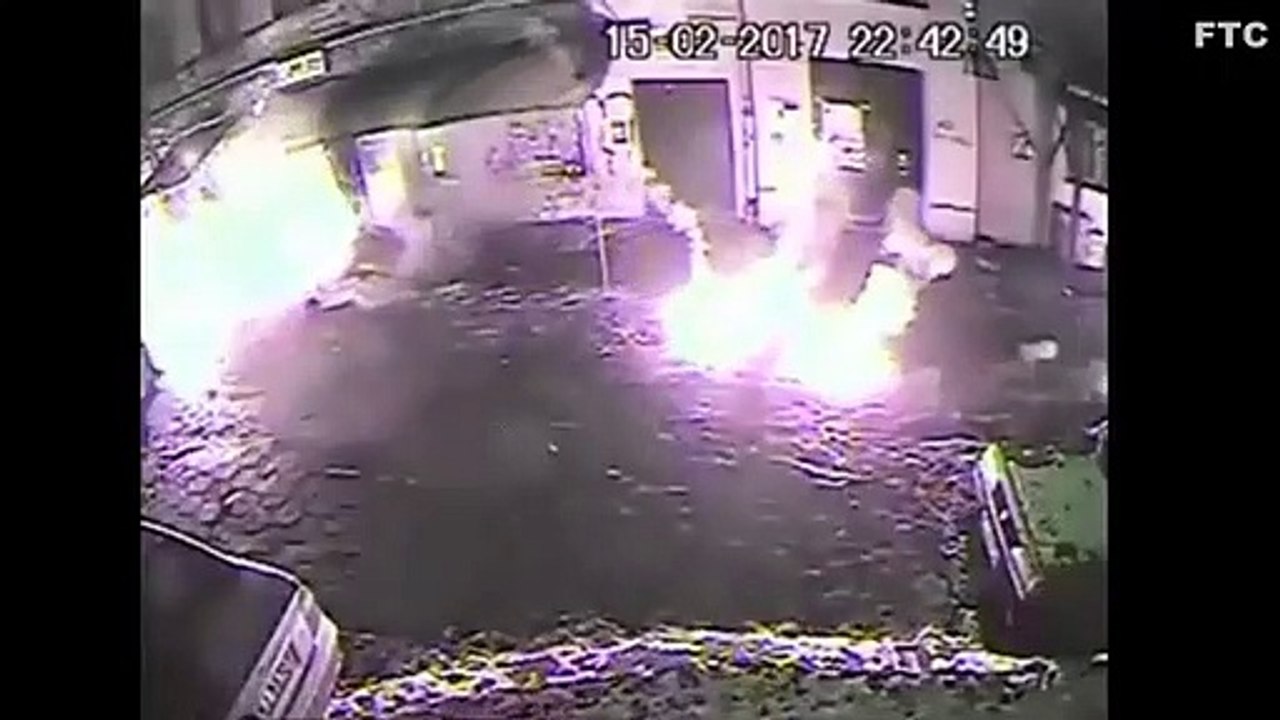 As imagens da destruição de um bar provocada pelos adeptos do Legia