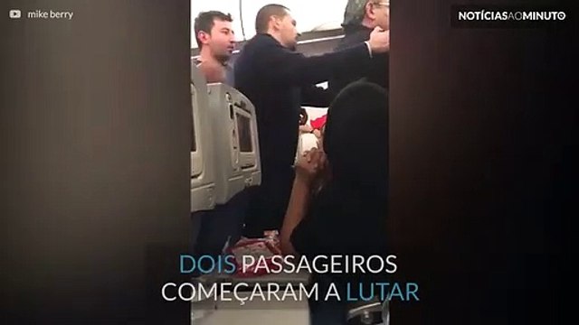 Luta entre dois homens num voo de Beirut com destino a Londres