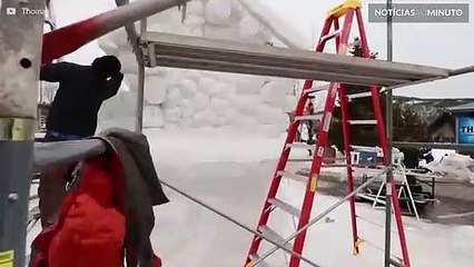 Festival de esculturas de neve chegou ao Colorado
