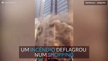 Incêndio deflagrou num shopping na China