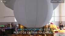 Galo Trump é usado para celebrar o novo ano chinês