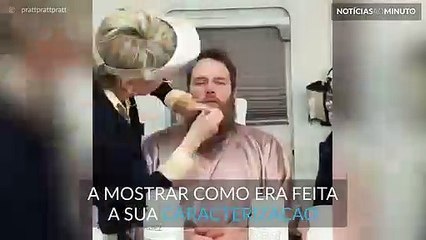Chris Pratt mostra como era caracterizado para o filme "Passengers"