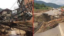 Son Dakika: Bartın'da sel felaketi! Köprü ve yollar çöktü, evi yıkılan 80 yaşlarında bir kadın aranıyor