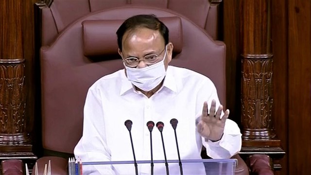 Venkaiah Naidu becomes emotional in Rajya Sabha over uproar