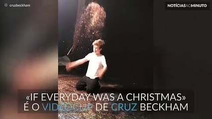 Cruz Beckham divulga bastidores do seu videoclip