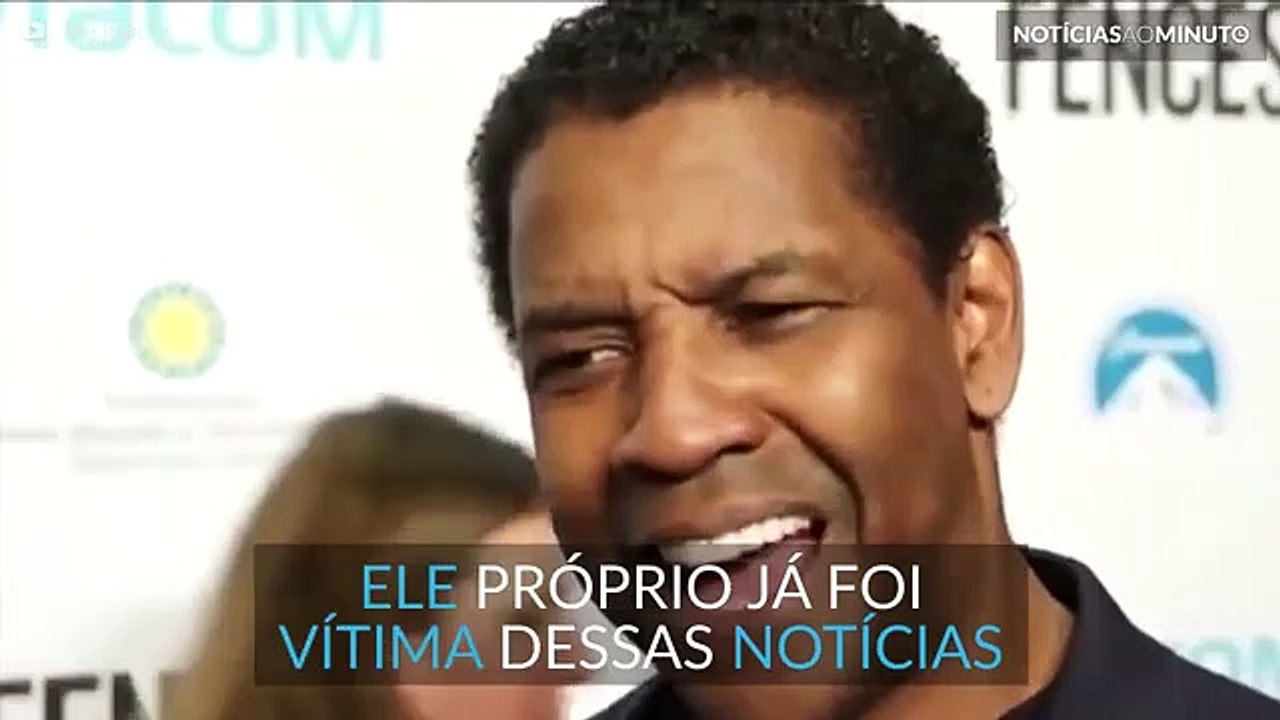 Denzel Washington viraliza nas redes ao falar sobre notícias falsas