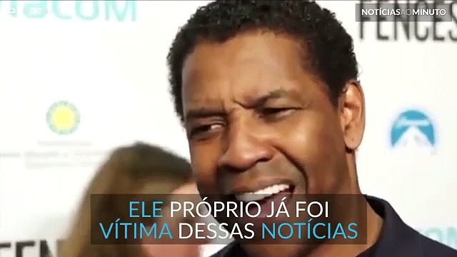 Denzel Washington viraliza nas redes ao falar sobre notícias falsas