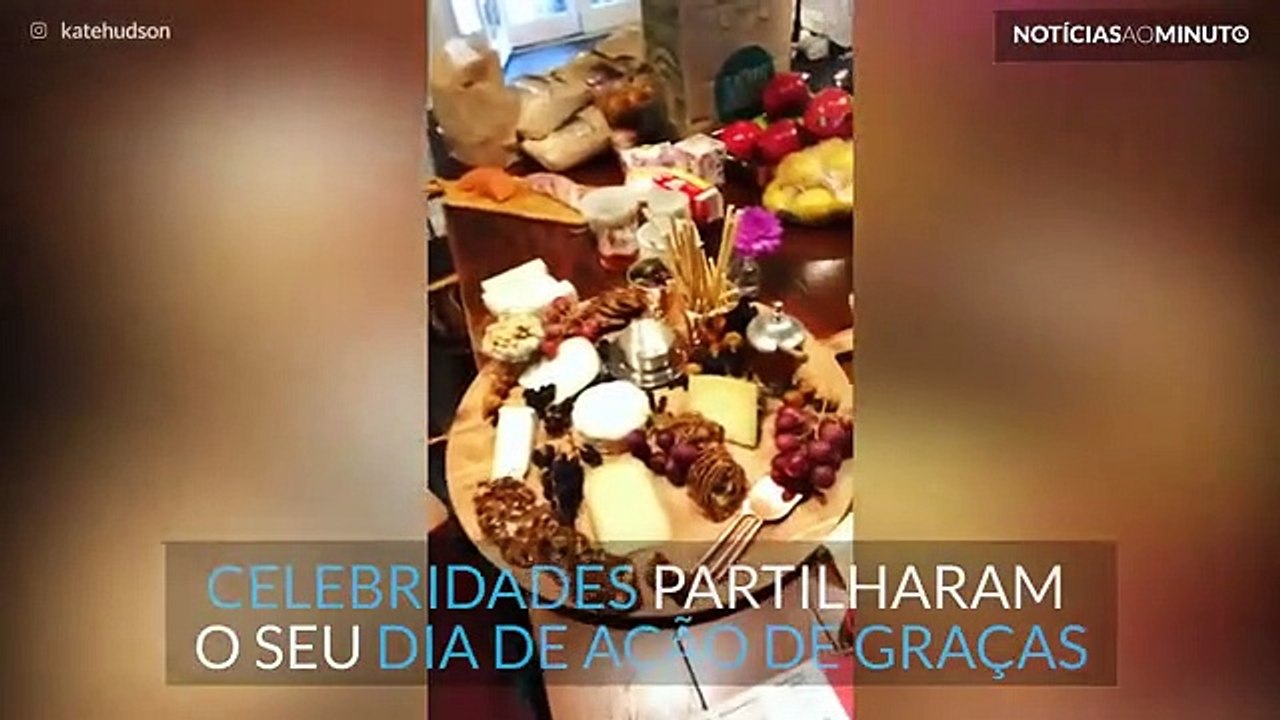 Celebridades mostram como foi o seu Dia de Ação de Graças