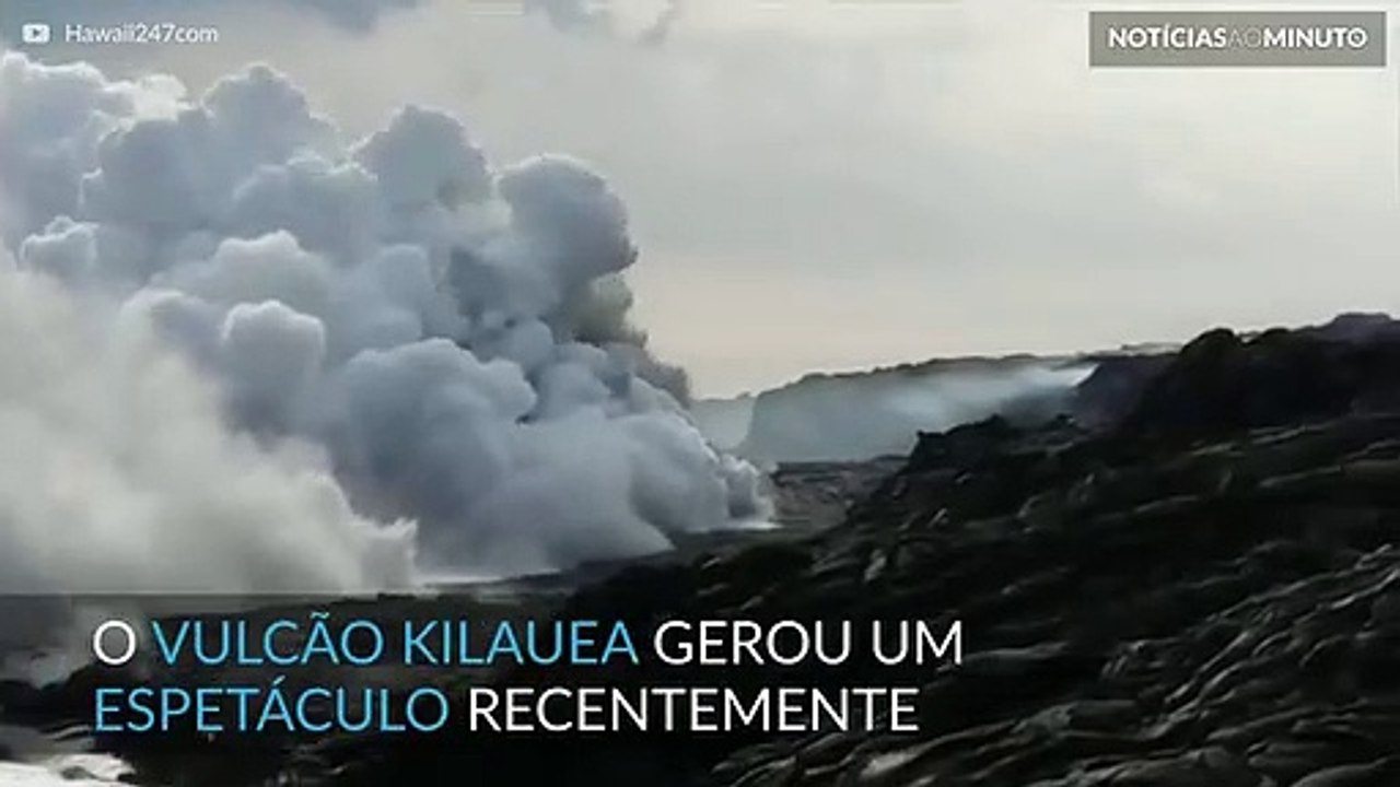 Vulcão Kilauea regista erupção e visitantes passam por perigo