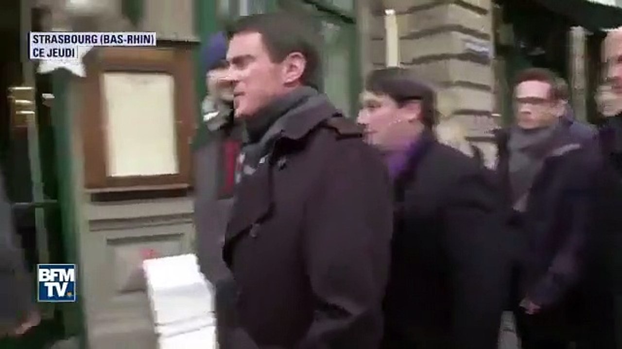 Ex-primeiro-ministro francês ficou coberto de branco. Mas não foi de neve