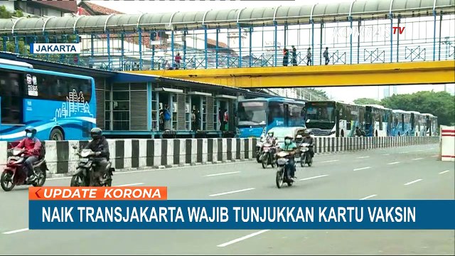 Selama PPKM Level 4, Calon Penumpang Transjakarta Wajib Tunjukan Bukti Vaksin Covid-19