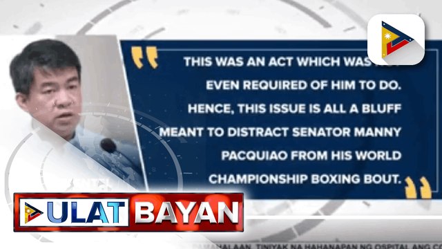 Sen. Pacquiao, posibleng mapatalsik nang tuluyan sa PDP-Laban dahil sa umano’y binuo niyang bagong partido sa 2022 Nat'l Elections