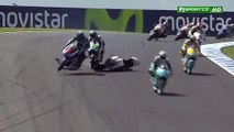Acidente arrepiante no Moto3: Dois pilotos são atropelados