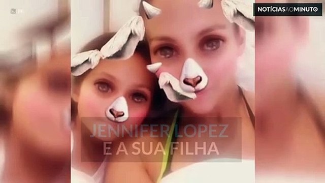 Jennifer Lopez rendida aos filtros do Snapchat