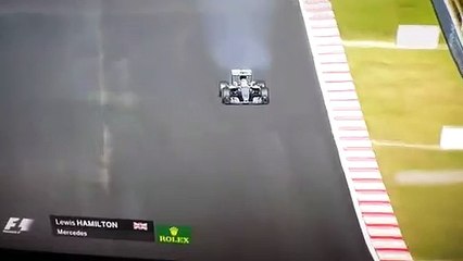 Incêndio motor Lewis Hamilton