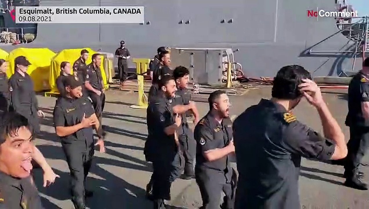 VIDEO: Neuseelands Seeleute beeindrucken mit Haka in Kanada