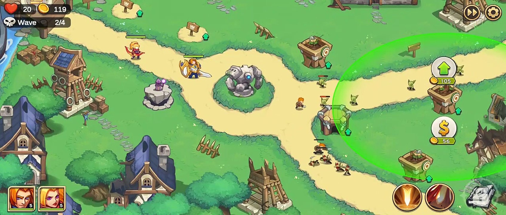 Empire Defender TD: Tower Defense The Kingdom Rush | All Levels 1 - 3 | Android gameplay