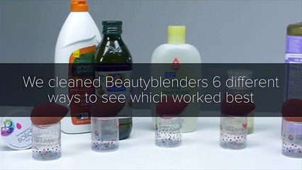 Limpar esponja de maquilhagem