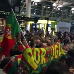 A receção eufórica dos medalhados do atletismo