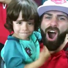 Filho de Quaresma também festejou vitória da Seleção