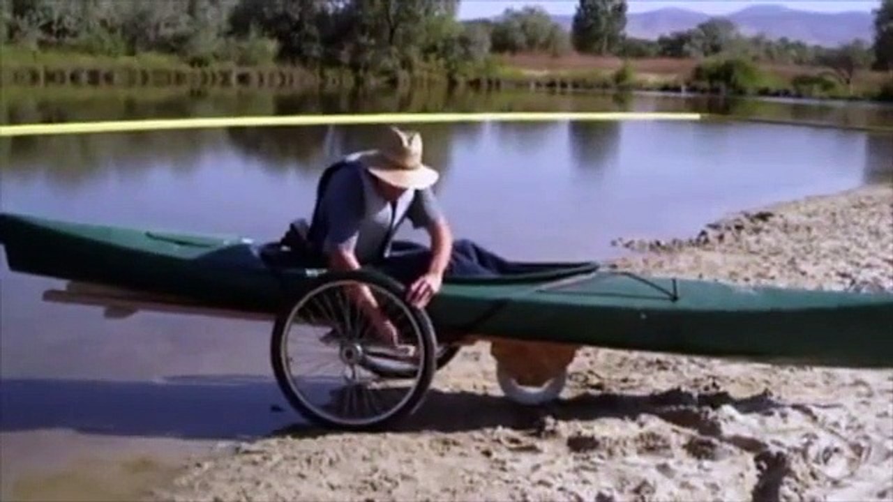 Caiaque com cadeiras de rodas