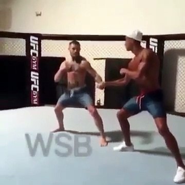 Cristiano Ronaldo com Conor McGregor