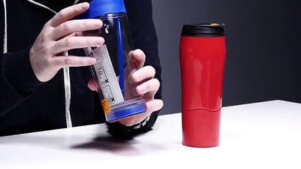 Os acidentes acabaram. Conheça o copo que não cai