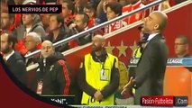 Pap Guardiola reação no jogo Benfica-Bayern Munique