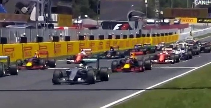 Hamilton e Rosberg têm acidente e abandonam GP de Espanha