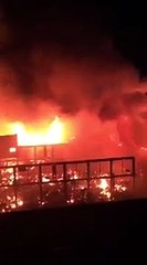 Incêndio destrói mercado histórico no Chile