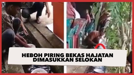 Heboh Piring Bekas Hajatan Dimasukkan Selokan, Publik: Pantas Amplop Diisi Rp 1000